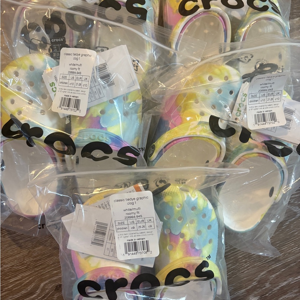 Crocs Classic Graphic Tie-Dye Clogs